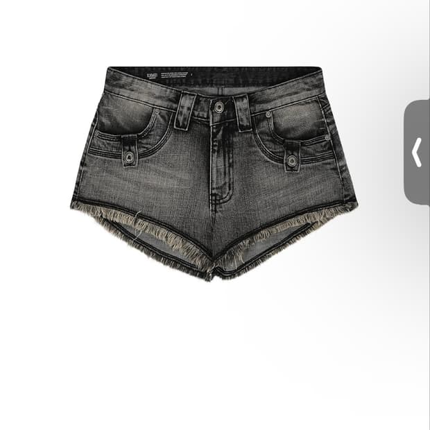 보헤미안서울 FRONT POCKET DENIM SHORTS, GRAY