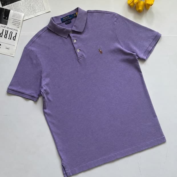Polo 폴로랄프로렌 QR 라벤더 카라티