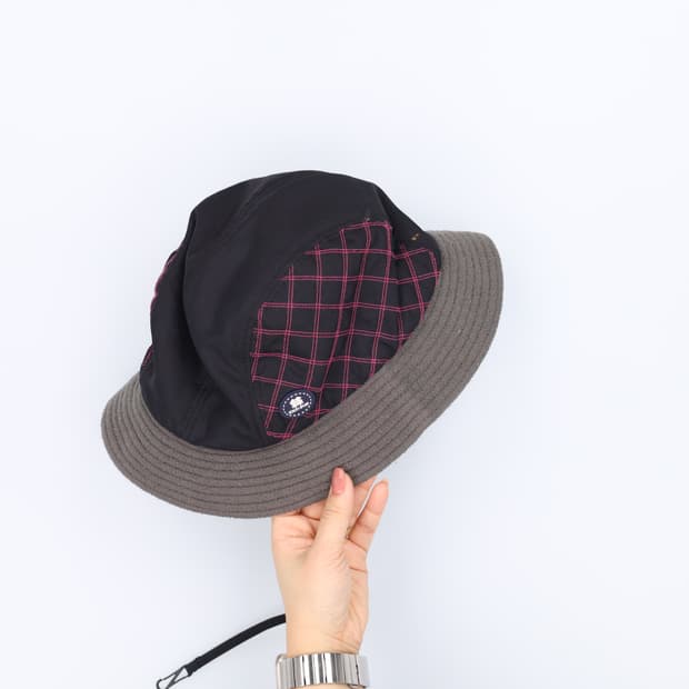 [59] 코오롱스포츠 사선체크 버킷햇 1217J2