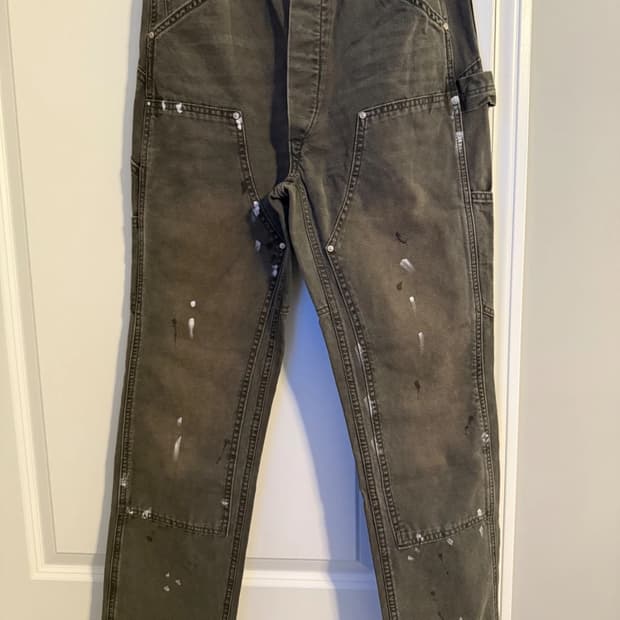 30/32 RRL 엔지니어핏 디스트레스드 캔버스 팬츠