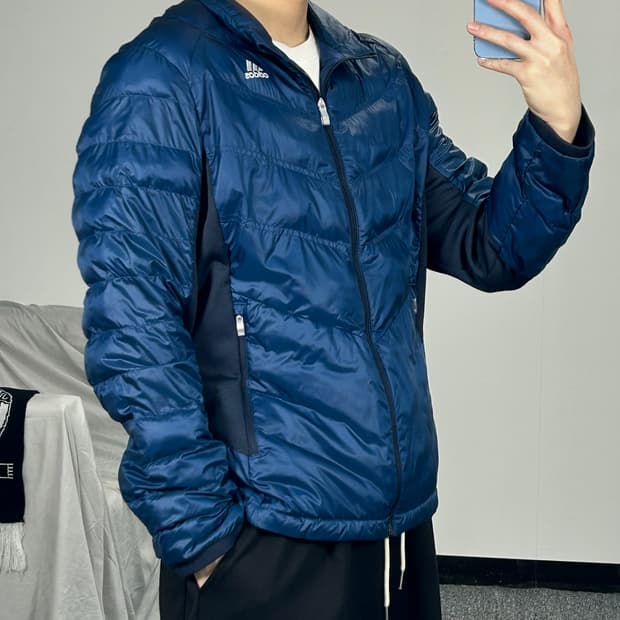 아디다스 골프 경량 웰론 패딩 L 