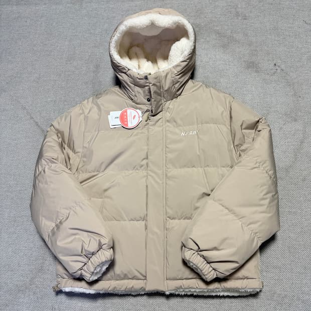 널디 NERDY 리버시블 플리스 숏 패딩