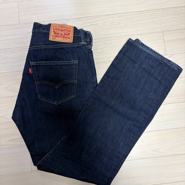 리바이스501 34/32 셀비지진