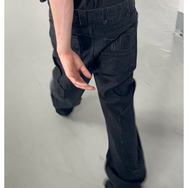 Mpa calf pocket pants black m