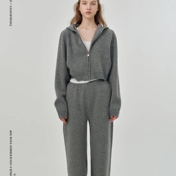 (새상품) 더바넷 the barnet 포쉬 니트 세트 메리노울+캐시혼방