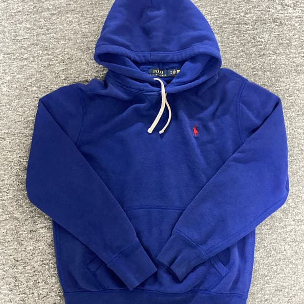폴로 랄프로렌 블루 후드티 XS