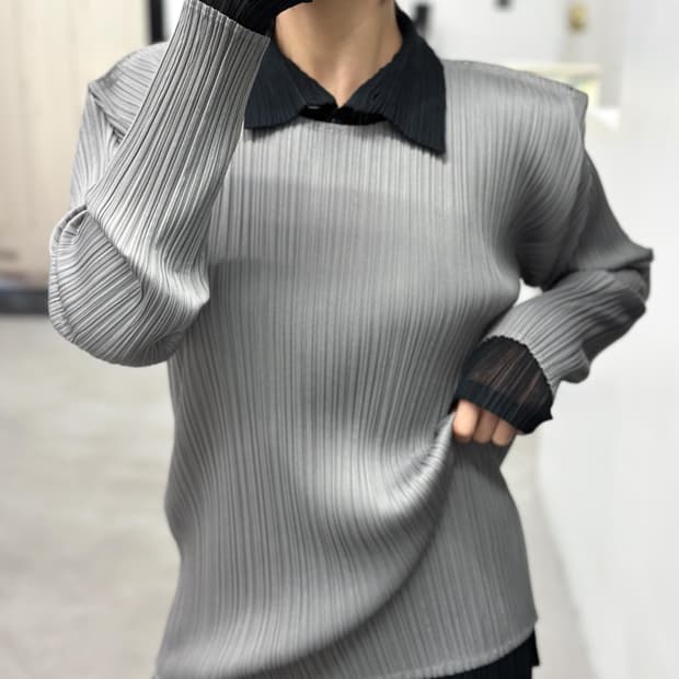 이세이미야케 플리츠 탑