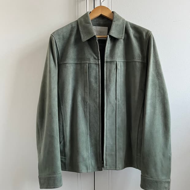 타임 옴므 스웨이드 가죽자켓 리얼고트 