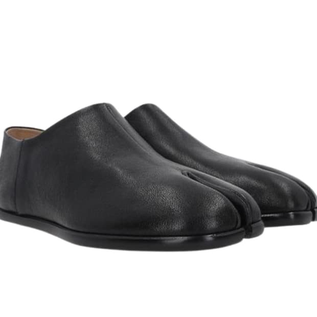 [43]마르지엘라 슬립온 타비 슈즈 블랙