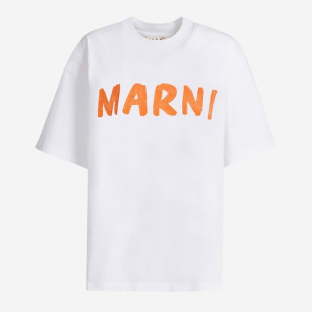 Marni 마르니 로고 반팔티 36 (택달린 새상품)
