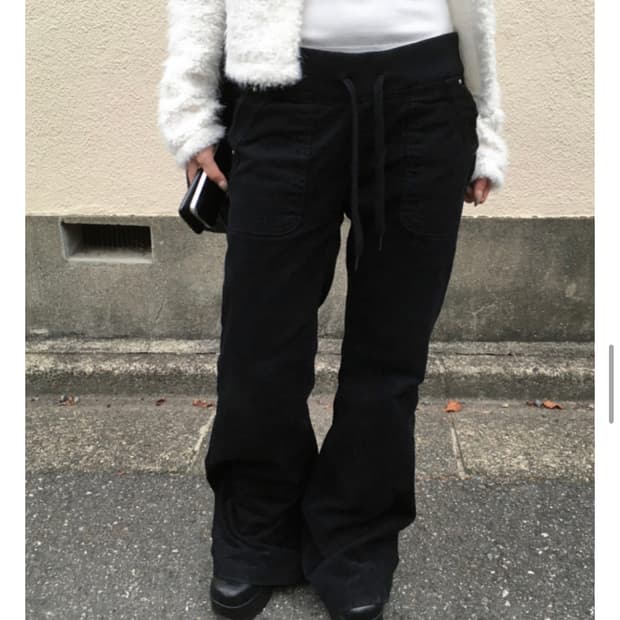 하몽 OOTJ 밴딩 블랙 루즈 부츠컷 팬츠 L