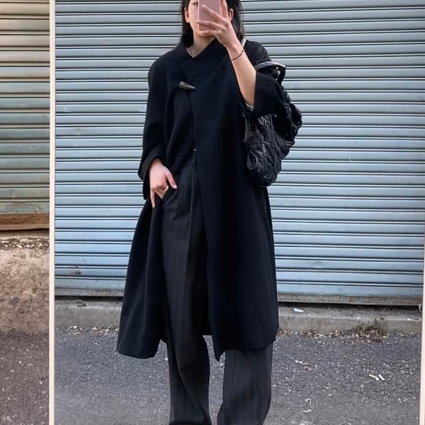 소뿔 캐시미어 더플 코트 극희귀