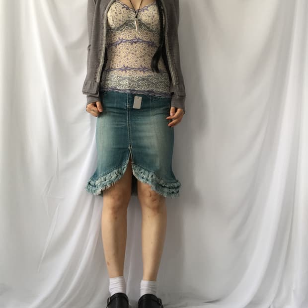 Lace pattern sleeveless