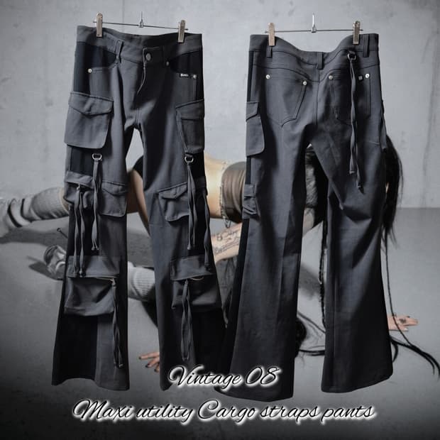 Vintage 08 Maxi utility Cargo straps pan