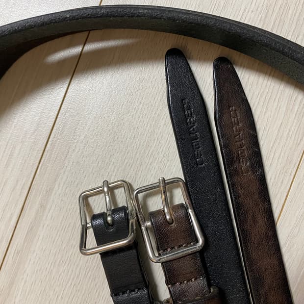 Dsquared2 디스퀘어드 가죽 벨트 2중 벨트 M