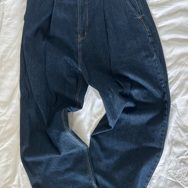 핀던 셀비지 배기데님 팬츠