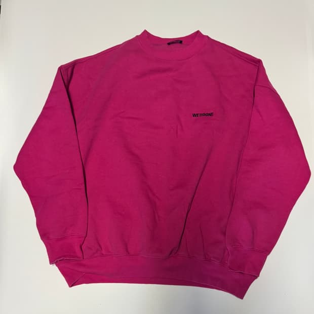 정품!! 웰던 We11done 빅 사이즈 기모 맨투맨 2XL ~ 3XL