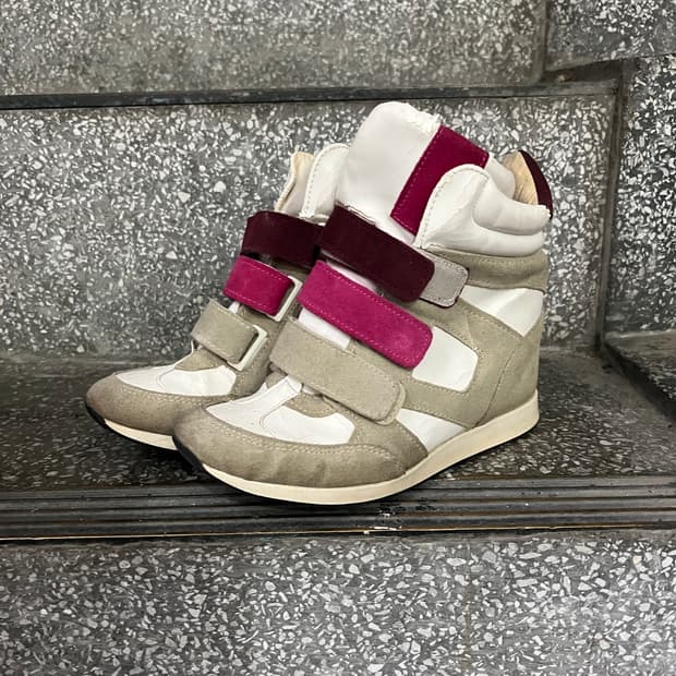 ALDO(알도) 벨크로 웨지 하이탑 스니커즈