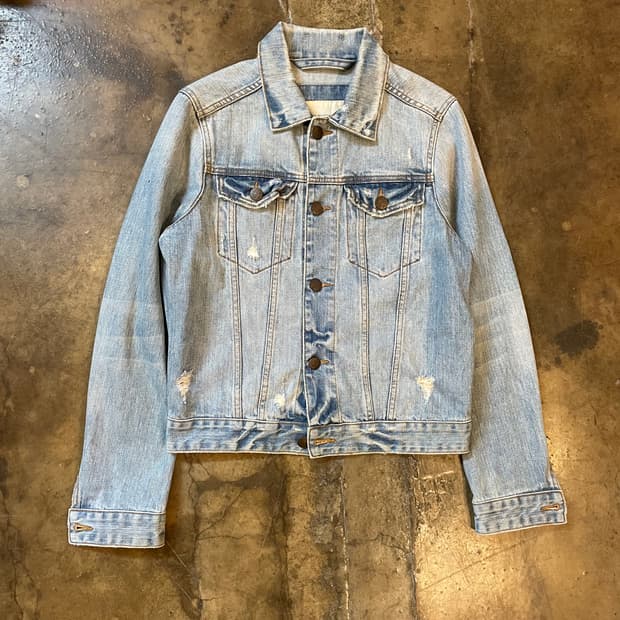 홀리스터 y2k 데미지 연청 트러커