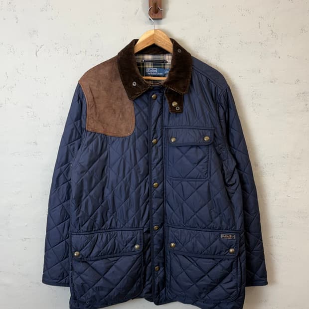 폴로랄프로렌 캠튼 퀼팅자켓 네이비