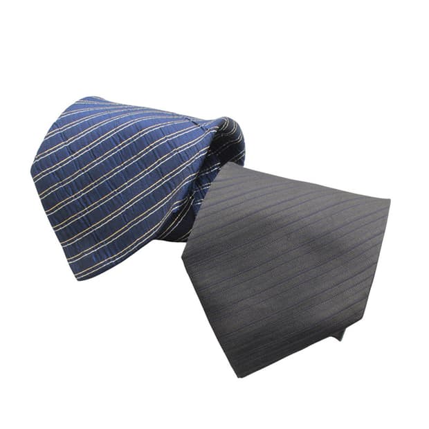 알마니 꼴레지오니 앤 지보 실크 넥타이 2종 세트