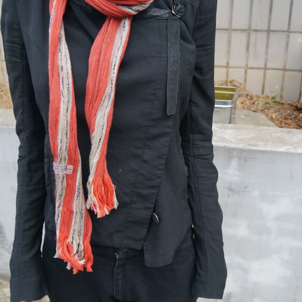 이세이 미야케 스트라이프 머플러