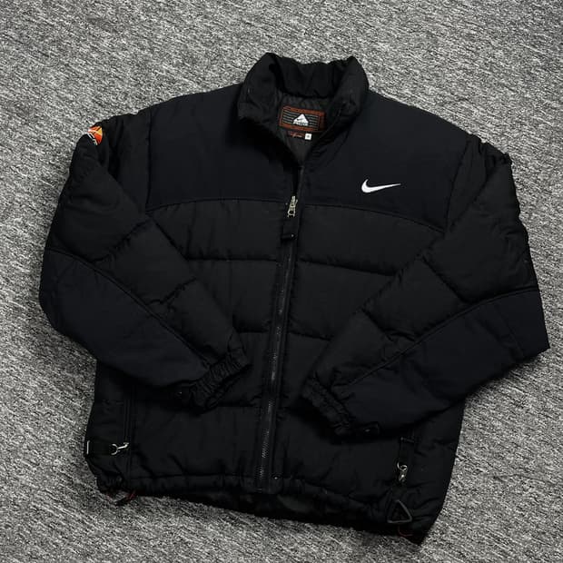 00s 나이키 acg 블랙 립스탑 다운 푸퍼 패딩y 1515
