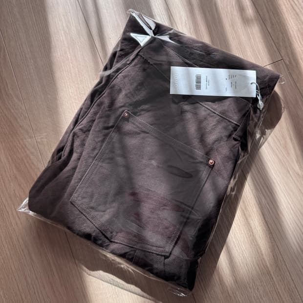 [새] 26SS 코모리 코튼 덕 페인터팬츠 브라운