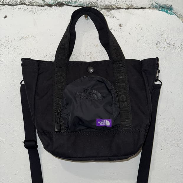 노스페이스 퍼플라벨 코듀라 나일론 숄더 토트백