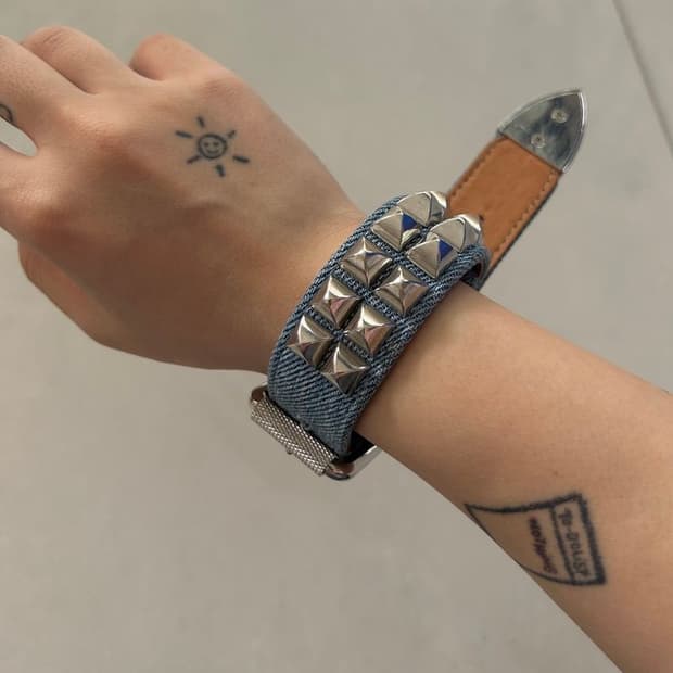 STUDS BRACELET 데님 스터드 팔찌