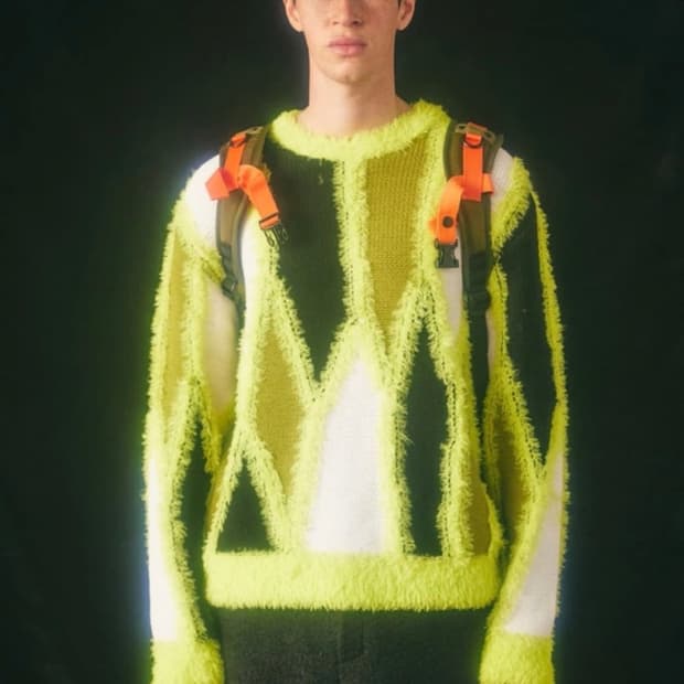 앤더슨벨 레임스 인타르시아 스웨터 