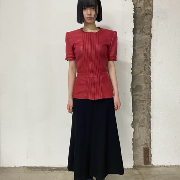 발렌티노 80s 부티크 레더 탑