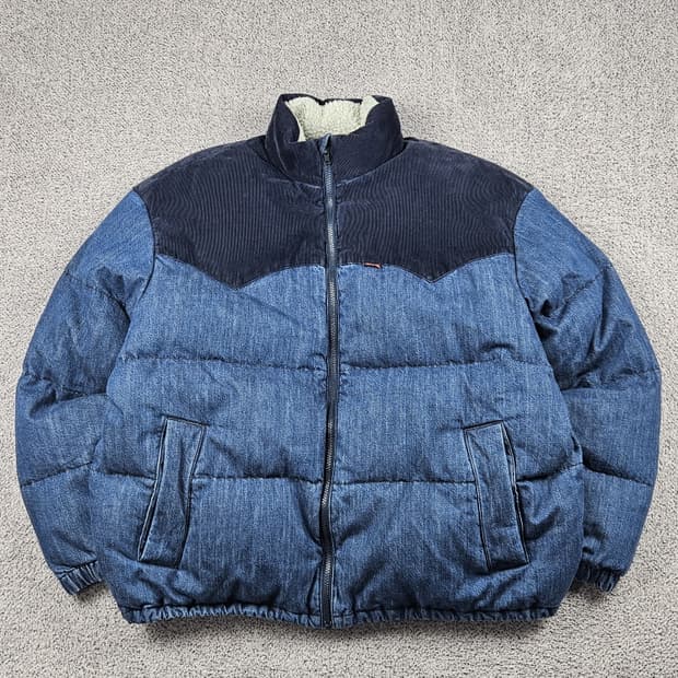 리바이스 슈퍼 푸퍼 데님 패딩 자켓 ( L ) / 10394