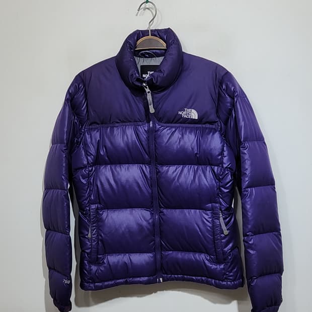 (M) 노스페이스 눕시패딩 점퍼 보라 거위털 700 구스다운 자켓 