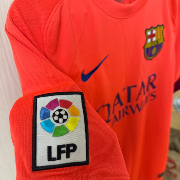 (정품) 14-15 FC바로셀로나 어웨이 피케 유니폼