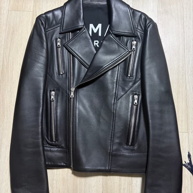 발망 레더 자켓