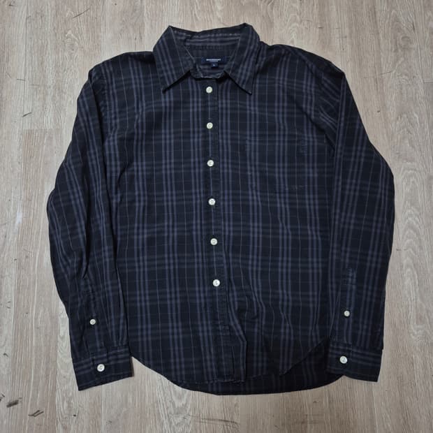 버버리 런던 여성 버튼다운 포켓 체크셔츠 L(100)