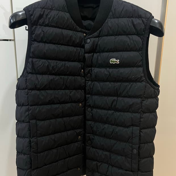 라코스테 덕다운 패딩조끼 100