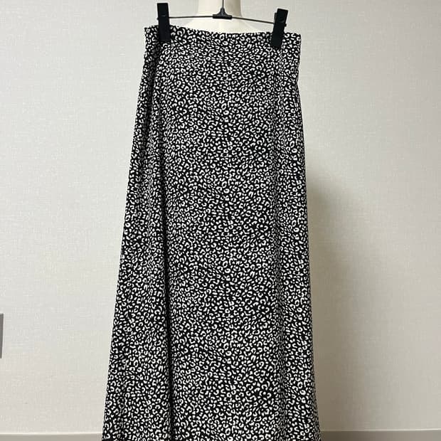 Vintage 레오파드 a라인 스커트