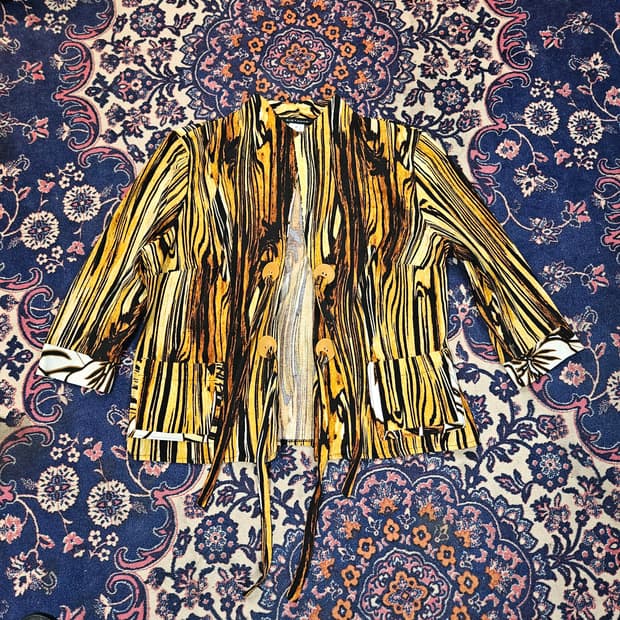 엘리 타하리(Elie Tahari) 비스코스 호피 자켓 Free