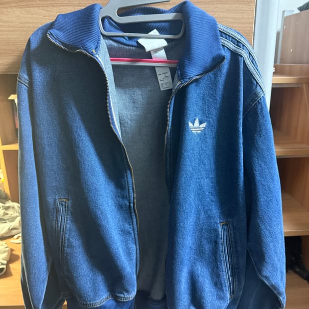 아디다스 데님 파이어버드 트랙탑 m