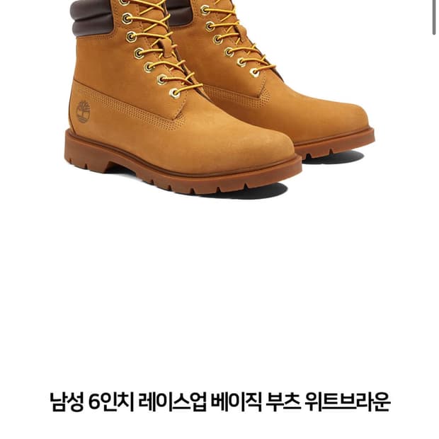 팀버랜드 6인치 레이스업 베이직 260