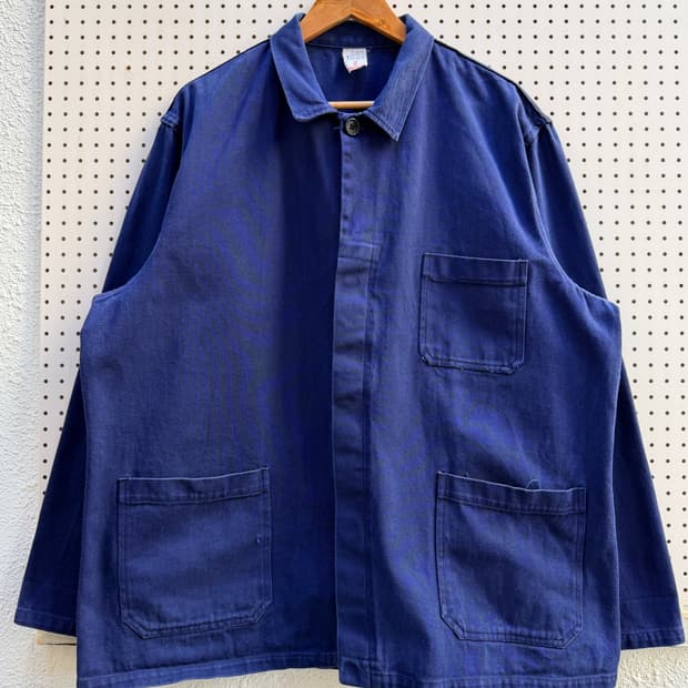 OLD VINTAGE PURPLE NAVY 빅사이즈 프렌치워크자켓