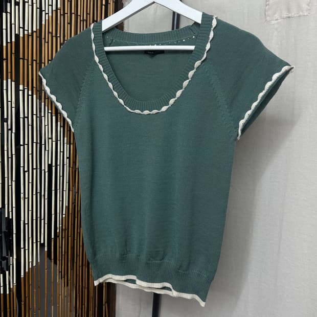 marble ink lace point knit