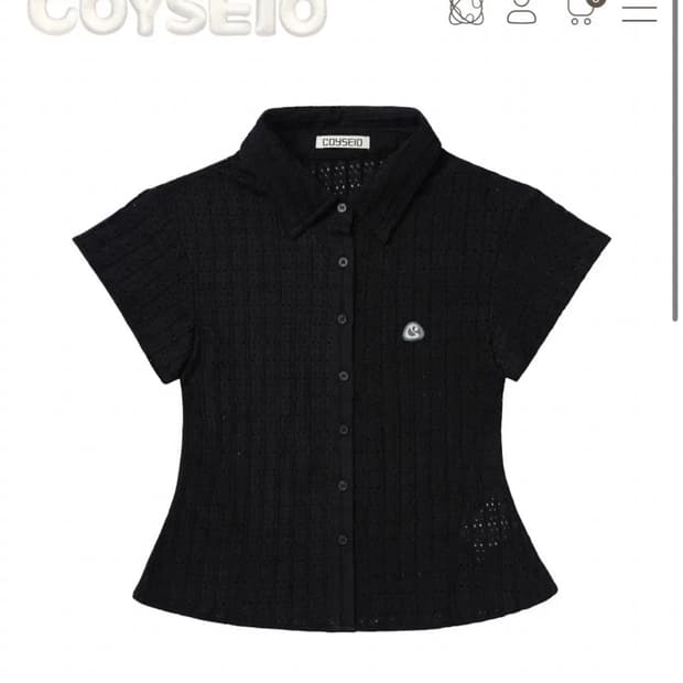 코이세이오 레이스 하프 셔츠 판매 LACE HALF SHIRTS