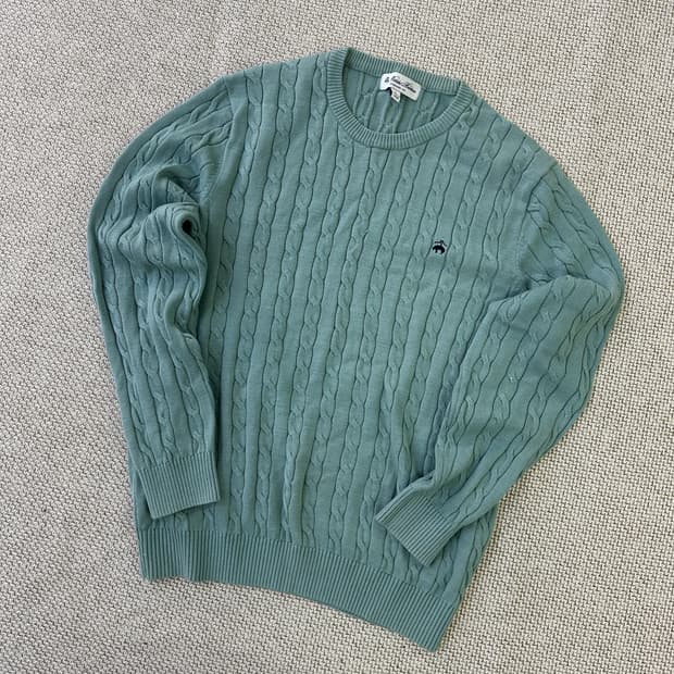 L 브룩스브라더스 케이블 스웨터 0406D