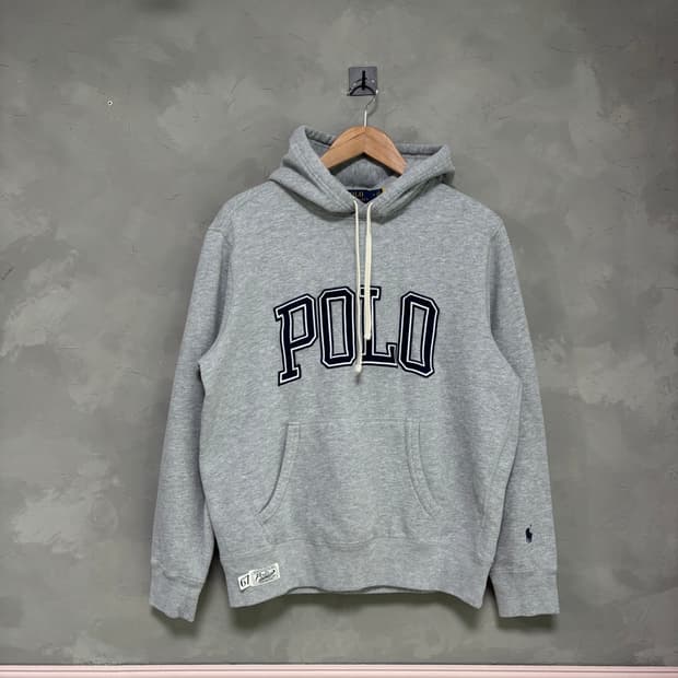 폴로 랄프로렌 신형 빅로고 후드티 회색 그레이