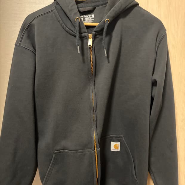 칼하트 후드 집업 블랙 M