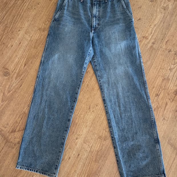 포터리 와이드데님  블루 그레이 1사이즈