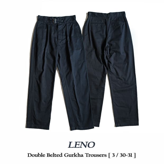 레노(Leno) 더블 벨티드 구르카팬츠 2(30-31)